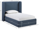 Kendall - Linen Textured Fabric Upholstered Bed
