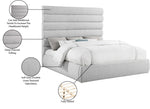 Adam - Linen Fabric Bed With 70.5" Headboard