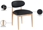 Riccio - Faux Leather Dining Side Chair (Set of 2) - Natural Frame