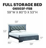 Glory Furniture - Lorana - Storage Bed With LED