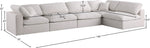 Plush - 5 Piece Modular Sectional