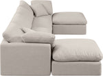 Indulge - Linen 6 Piece Modular Double Chaise Sectional