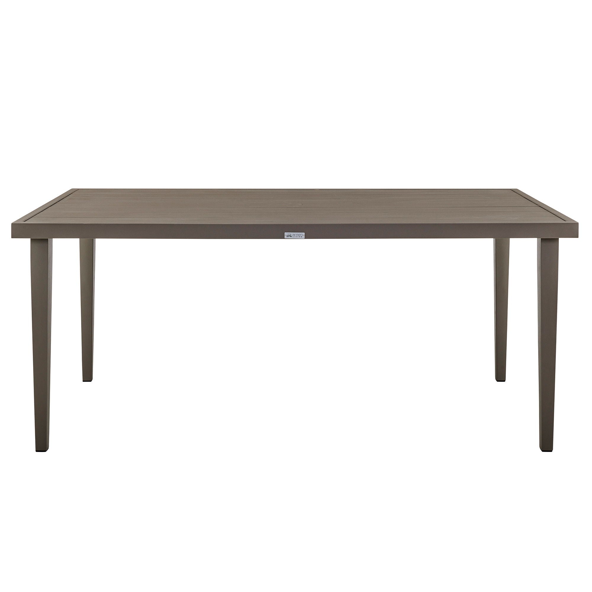 Silvana - Outdoor Aluminum Rectangle Dining Table - Gray