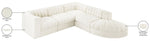 Rummi - Velvet Performance Fabric Upholstered 5 Piece Modular Sectional