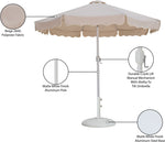 Amalfi - Patio Umbrella - White Base / White Pole