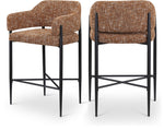 Dame - Fabric Upholstered Counter Stool (Set of 2)
