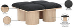 Pavilion - 4 Piece Modular Bench With Natural Base