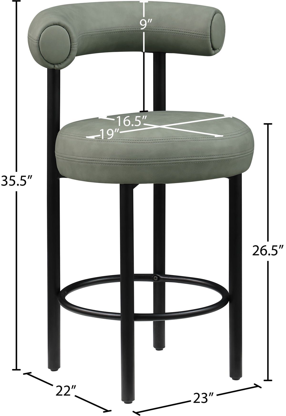 Bordeaux - Counter Stool (Set of 2)