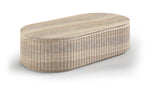 Catania - Concrete Indoor/Outdoor Coffee Table - Travertine