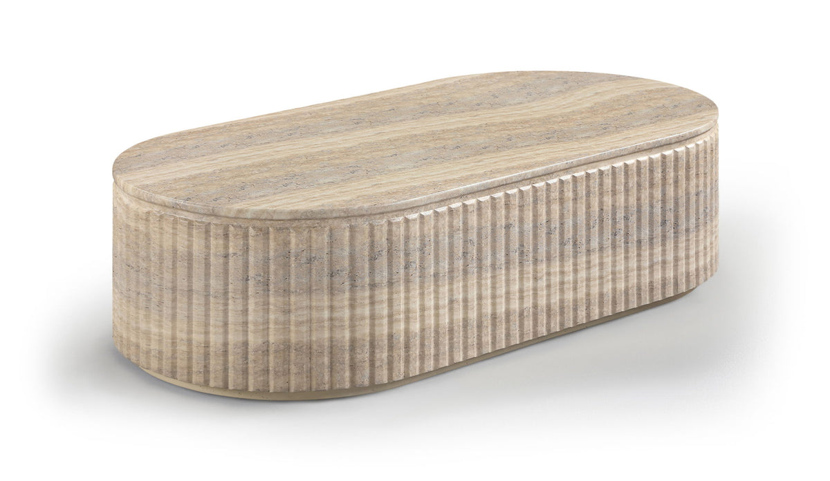 Catania - Concrete Indoor/Outdoor Coffee Table - Travertine
