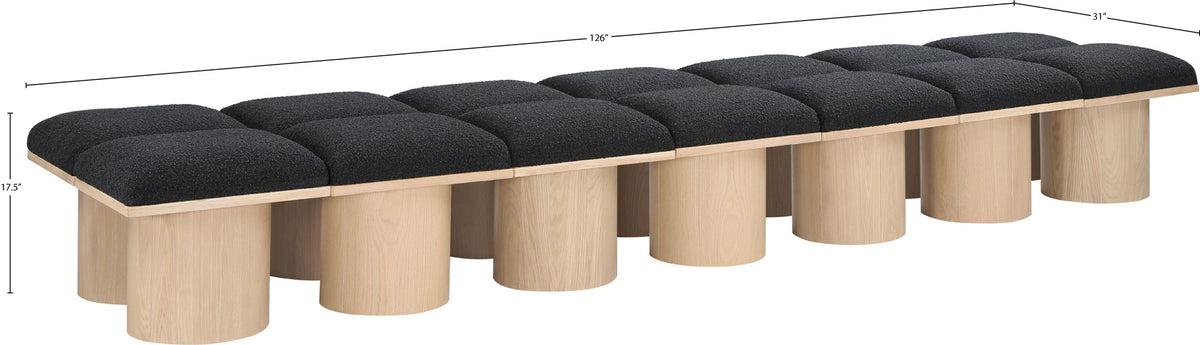 Pavilion - 14 Piece Modular Bench With Natural Base