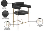 Blake - Counter Stool With Bronze Legs (Set of 2)