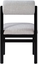 Roundhill - Fabric Dining Chair (Set of 2) - Black Frame