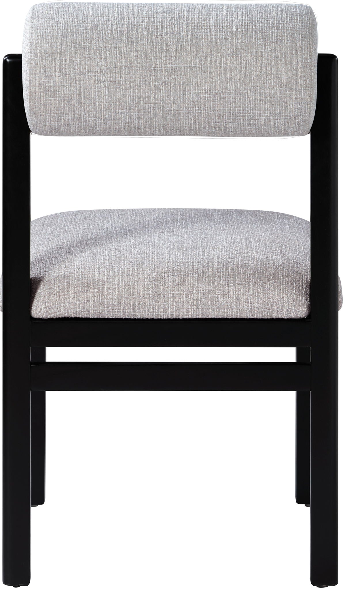 Roundhill - Fabric Dining Chair (Set of 2) - Black Frame