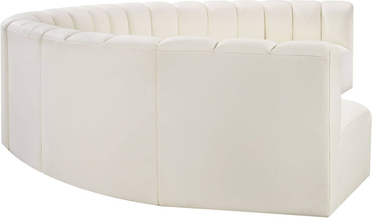 Arc - Faux Leather 8 Piece U-Shaped Modular Sofa