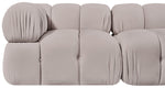 Orin - Velvet Performance Fabric Upholstered 2 Piece Modular Sofa (2 Corner Chairs)