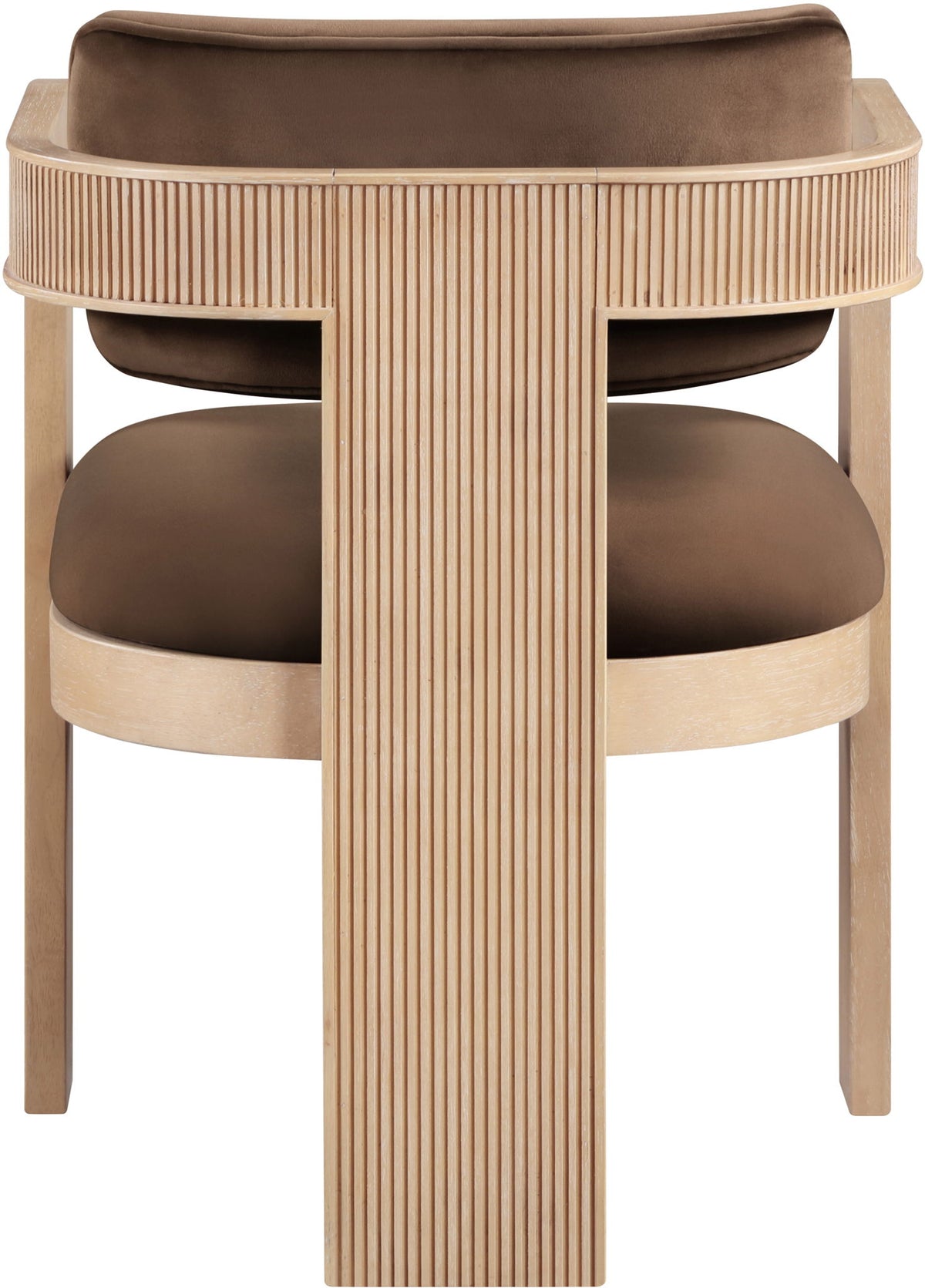 Sacha - Velvet Dining Chair With Natural Base (Set of 2)
