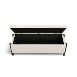 Abby - Nubby Fabric Storage Bench