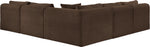 Shaggy - 5 Piece Modular Corner Armless Sectional