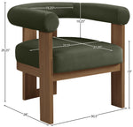 Arienzo - Performance Fabric Upholstered Accent Chair - Walnut Base