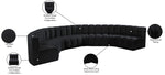 Arc - Velvet 8 Piece U-Shaped Modular Sofa