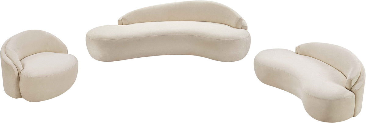 Caspian - Chenille Fabric Upholstered Loveseat