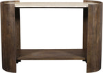 Solstice - Travertine And Mango Wood Table