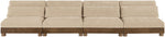 Turin - Chenille Fabric Upholstered Modular Sectional - Beige