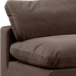 Comfy - Velvet Modular Armless Sofa 4 Seats