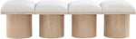 Pavilion - 4 Piece Modular Bench With Natural Base