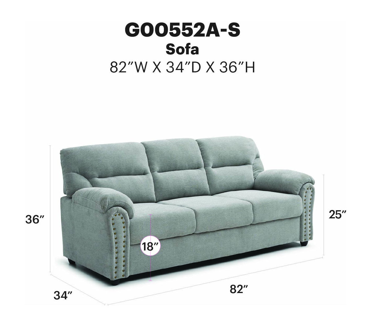 Glory Furniture - Hamilton - Sofa