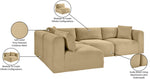 Shaggy - 4 Piece Modular Sectional