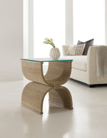Melange - Lenny Woven End Table - Light Brown