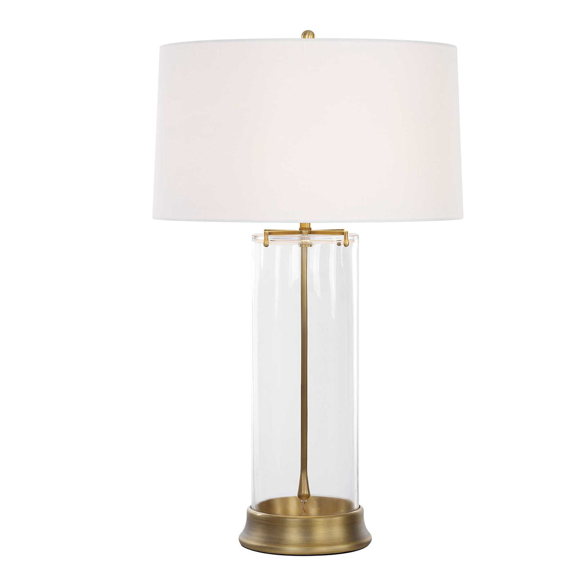 Clear View - Table Lamp - Brass