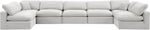 Comfy - 7 Piece Velvet Modular Armless Sectional