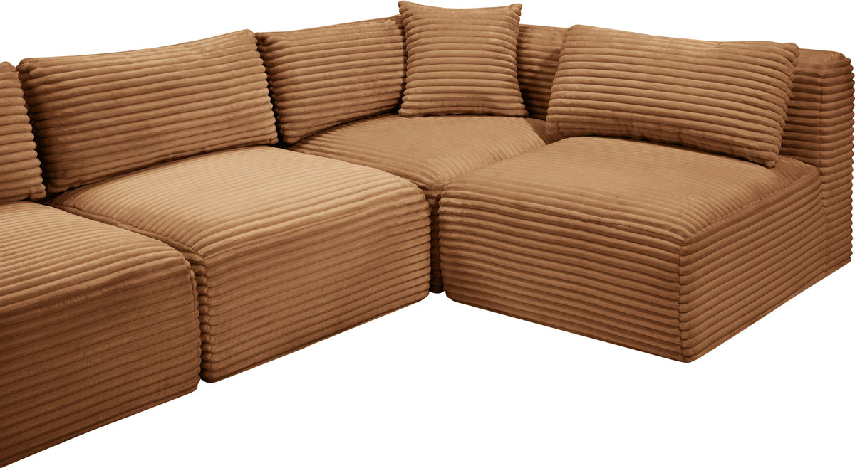 Shaggy - Fabric 6 Piece Modular U-Shaped Sectional