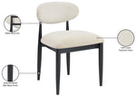 Riccio - Fabric Dining Side Chair (Set of 2) - Black Frame