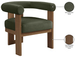 Arienzo - Performance Fabric Upholstered Accent Chair - Walnut Base