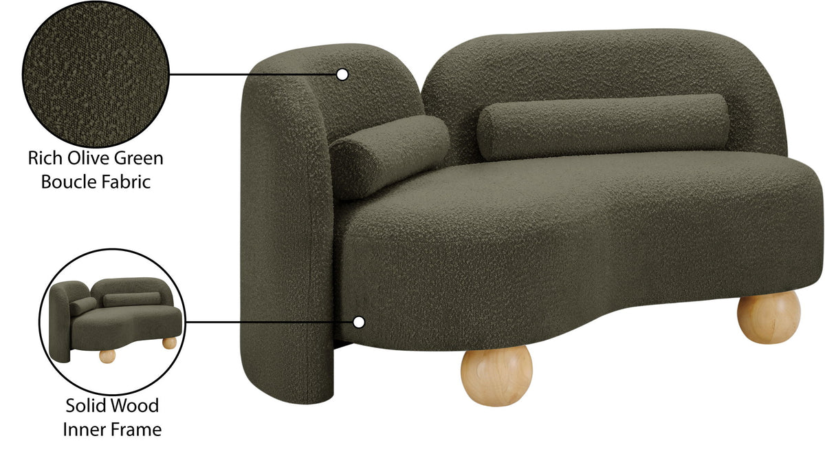 Daphne - Boucle Loveseat