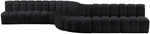 Arc - Velvet 8 Piece Curved Modular Sofa