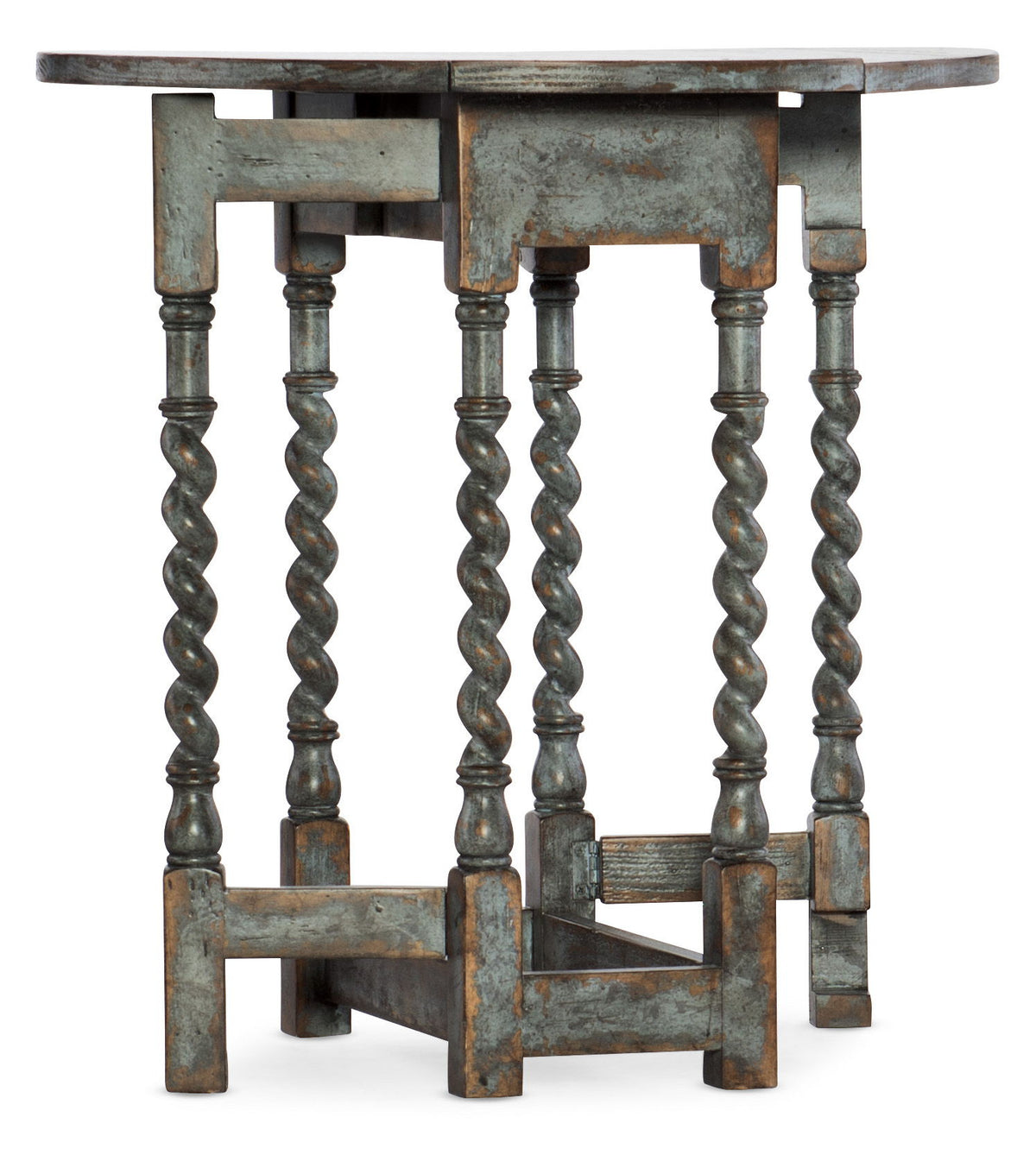 La Grange - Prause Gate Leg Round Table - Light Blue