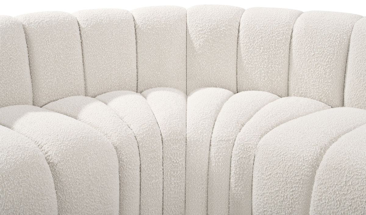 Arc - Boucle Fabric 4 Piece U-Shaped Modular Sofa