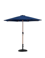 Fiji - Aluminum Patio Umbrella With Round Black And Teak Base