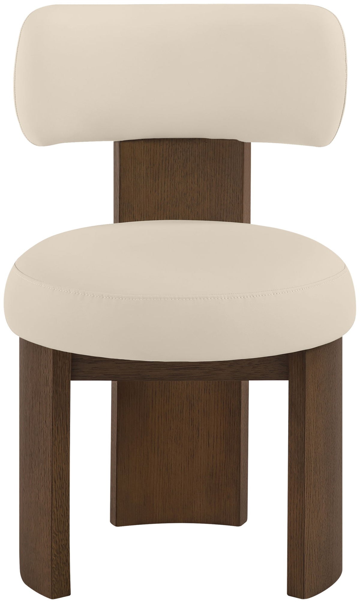 Atelier - Vegan Leather Upholstered Dining Chair (Set of 2) - Painted Brown Frame