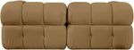 Orin - Velvet Performance Fabric Upholstered 2 Piece Modular Sofa (2 Corner Chairs)