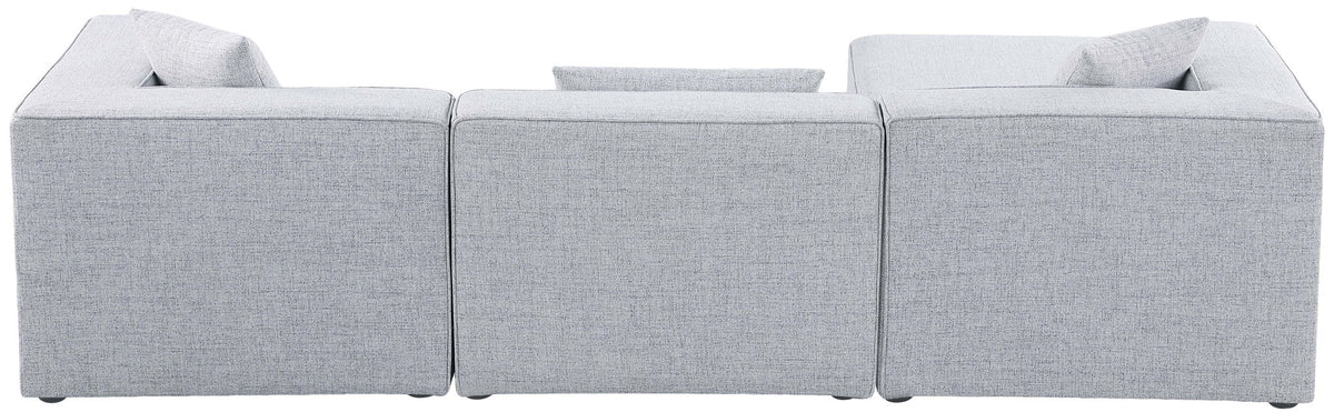 Cube - Linen 4 Piece Modular Sectional With Chaise