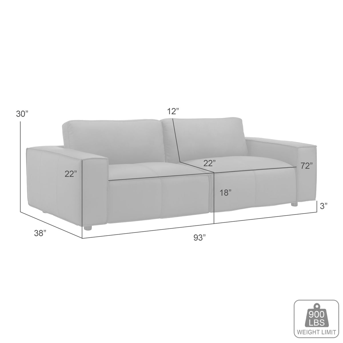 Clayton - Leather Sofa With Track Arms