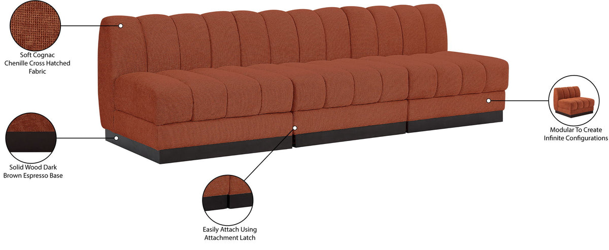 Quinn - 3 Seat Modular Armless Sofa