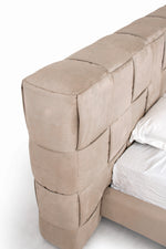 Queen McKamey - Modern Beige Fabric Bed by VIG Furniture - View 3
