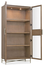 Sonnet - Display Cabinet - Dark Gray / Light Brown